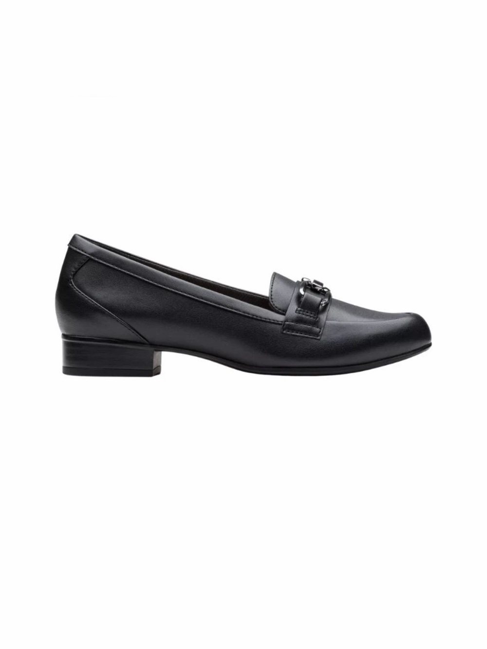 Ecco Black Low Heeled Loafers Black. Size 7.5